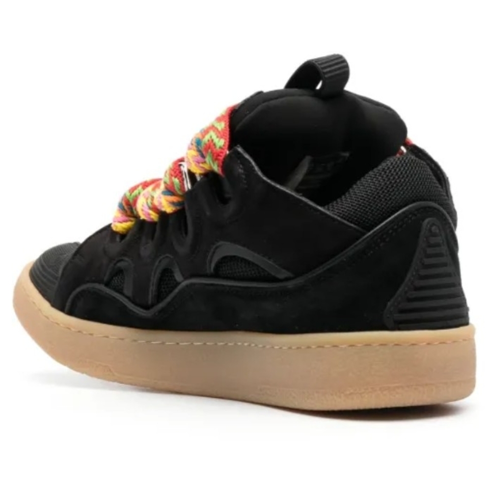 Lanvin Black Sneakers with Multicolor Laces - Picture 3 of 4